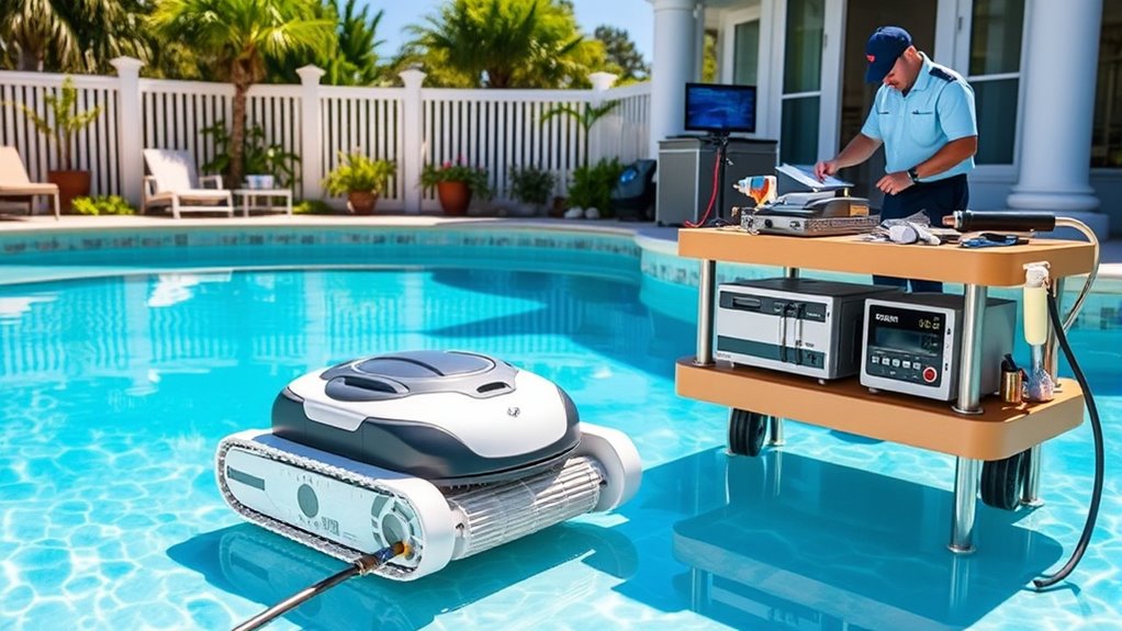 regular pool equipment maintenance