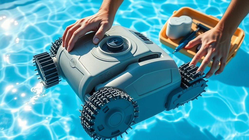 regular robotic pool cleaning