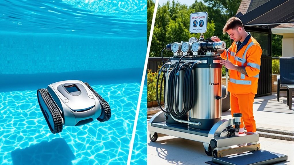 robotic cleaner versus service
