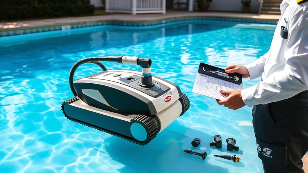 routine pool cleaner maintenance