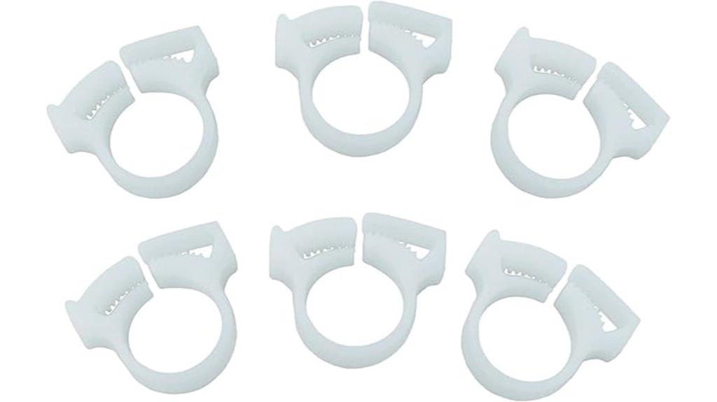 six hose clamp pack