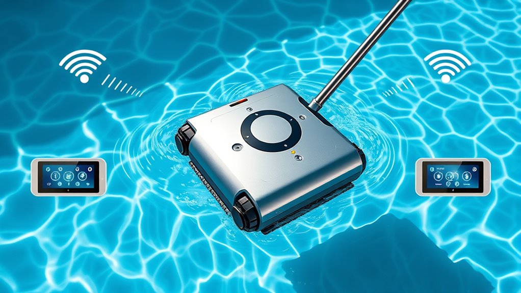 smart connectivity enhances pool cleaning