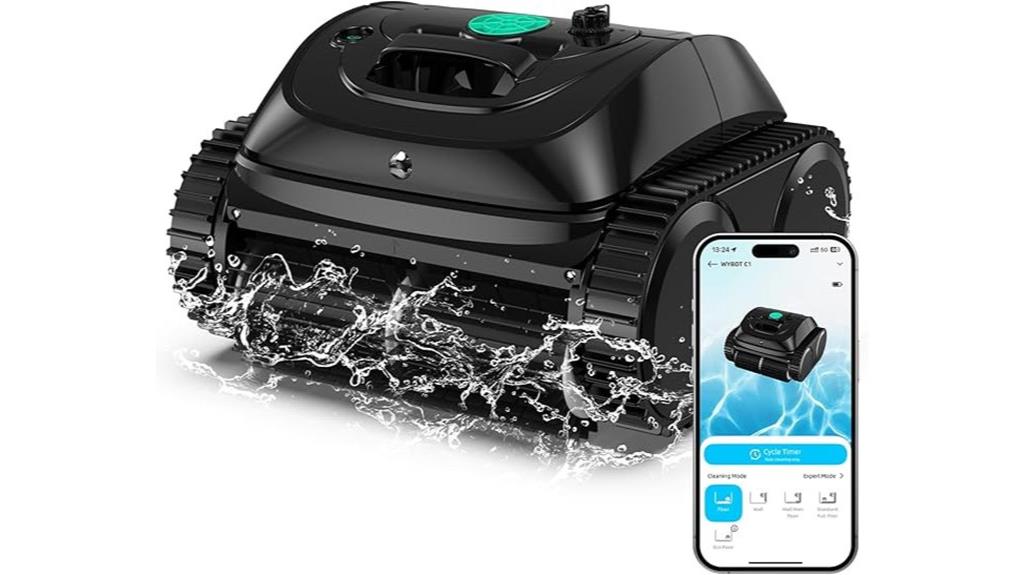 upgraded robotic pool cleaner