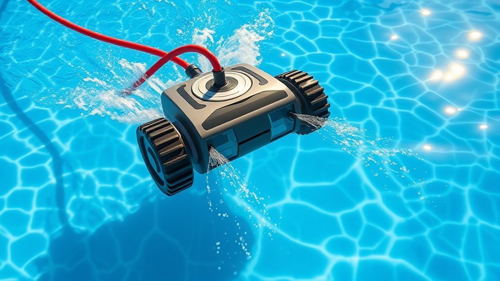 water pressure driven pool cleaning