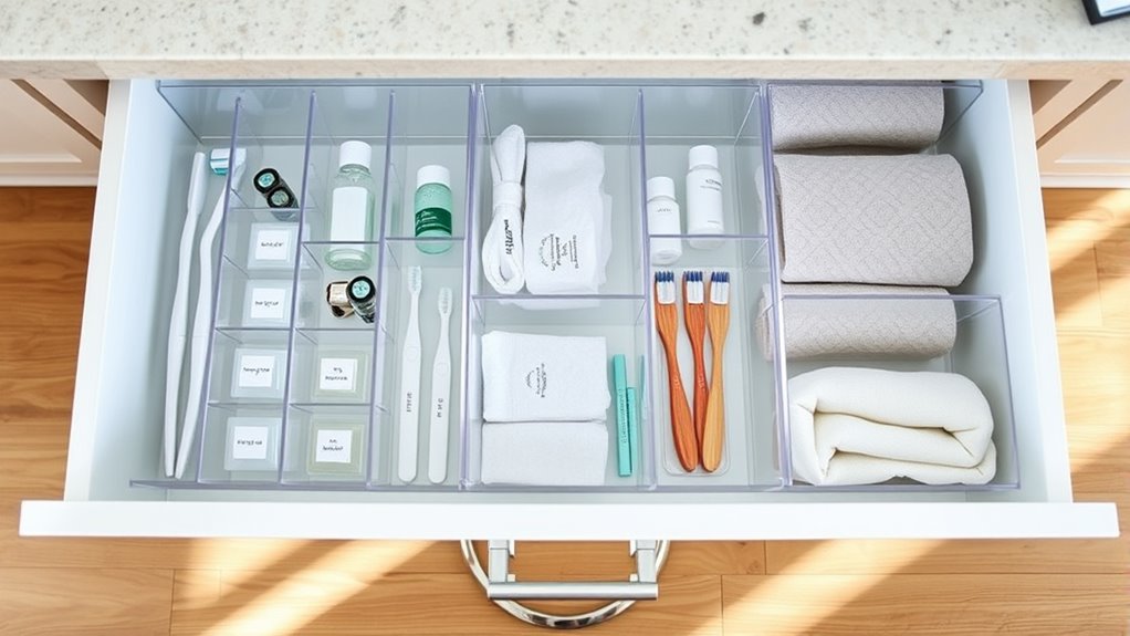 bathroom drawer organization solutions