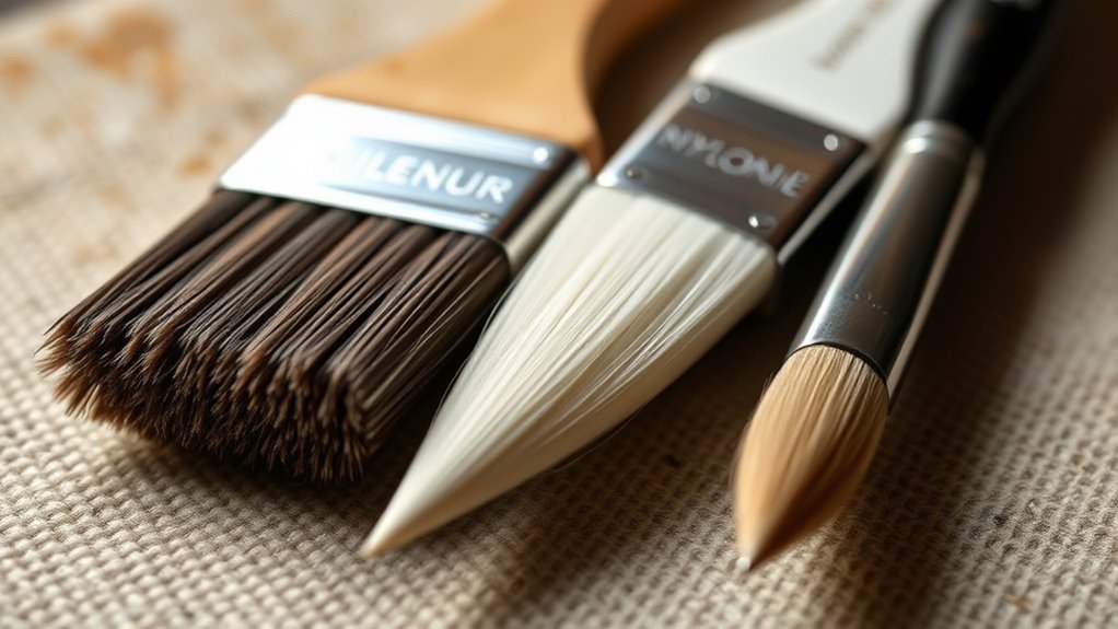 choosing the right painting brushes