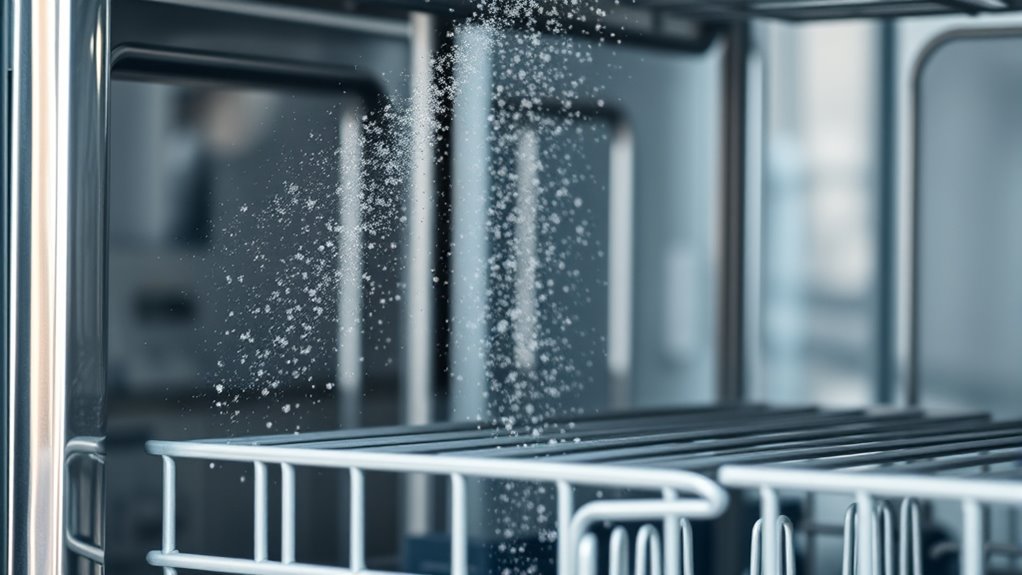 clean dishwasher thoroughly regularly