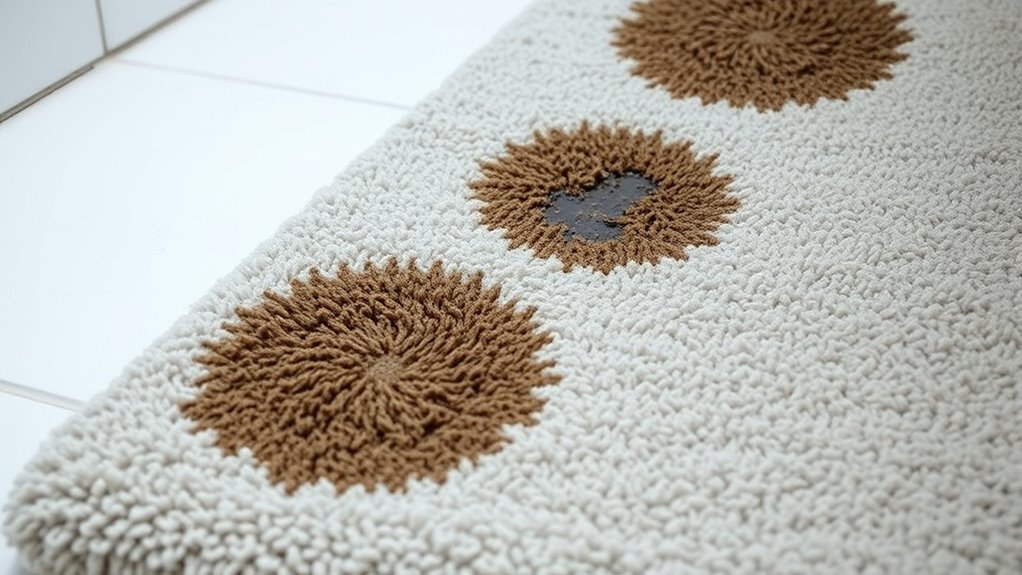 clean dry odor free bath mats