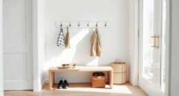 clutter free entryway drop zone