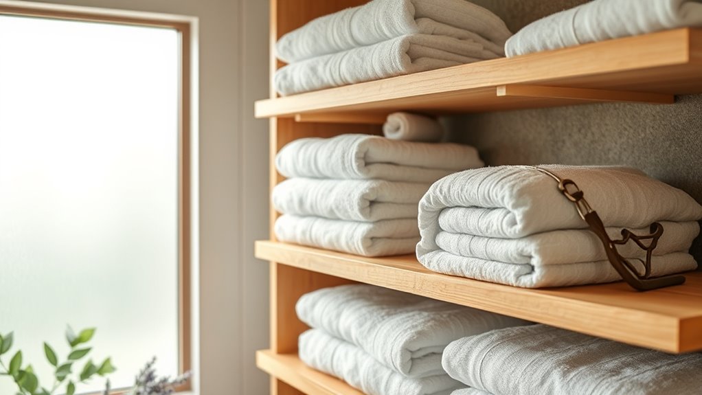 consistent organized towels maintenance