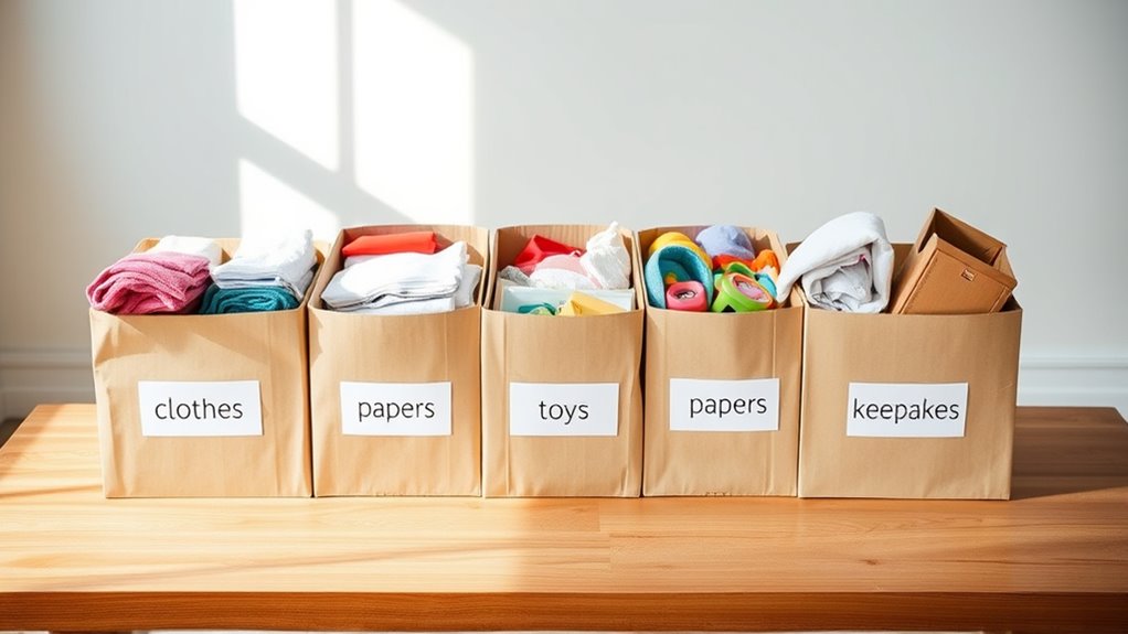 five box decluttering system