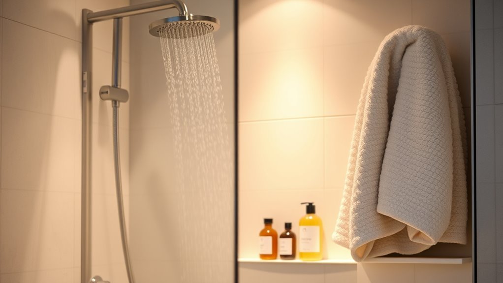 gentle showering and moisturizing