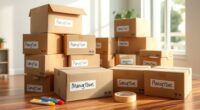 label boxes clearly beforehand