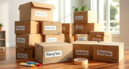 label boxes clearly beforehand