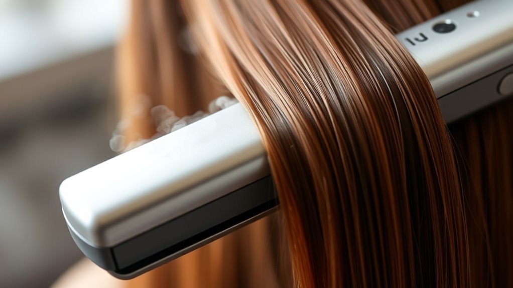 lower heat shiny hair