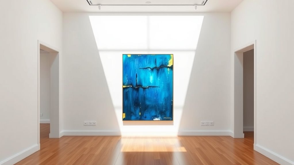 optimal art hanging height