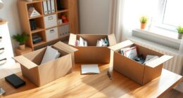 organized decluttering box system