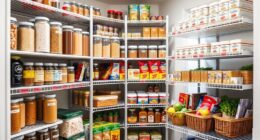 organized pantry for shopping