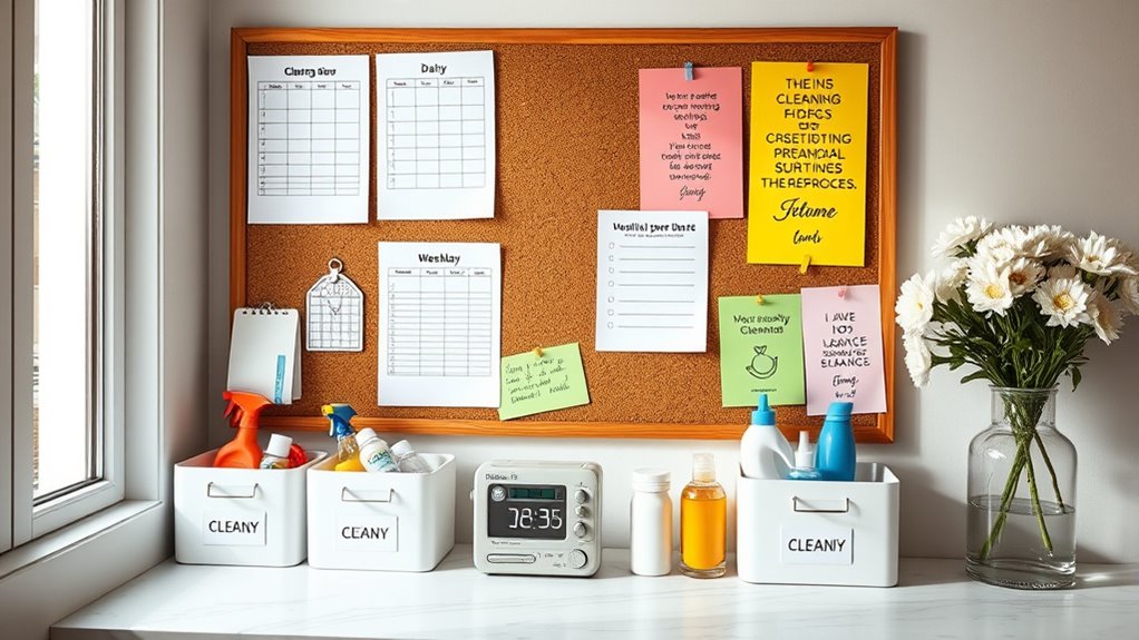 personalized cleaning schedule routines