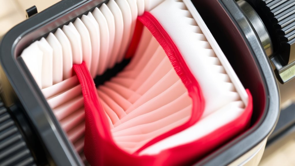 replace vacuum filters regularly
