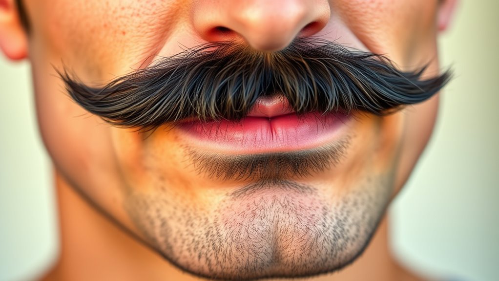 sharp full mustache style