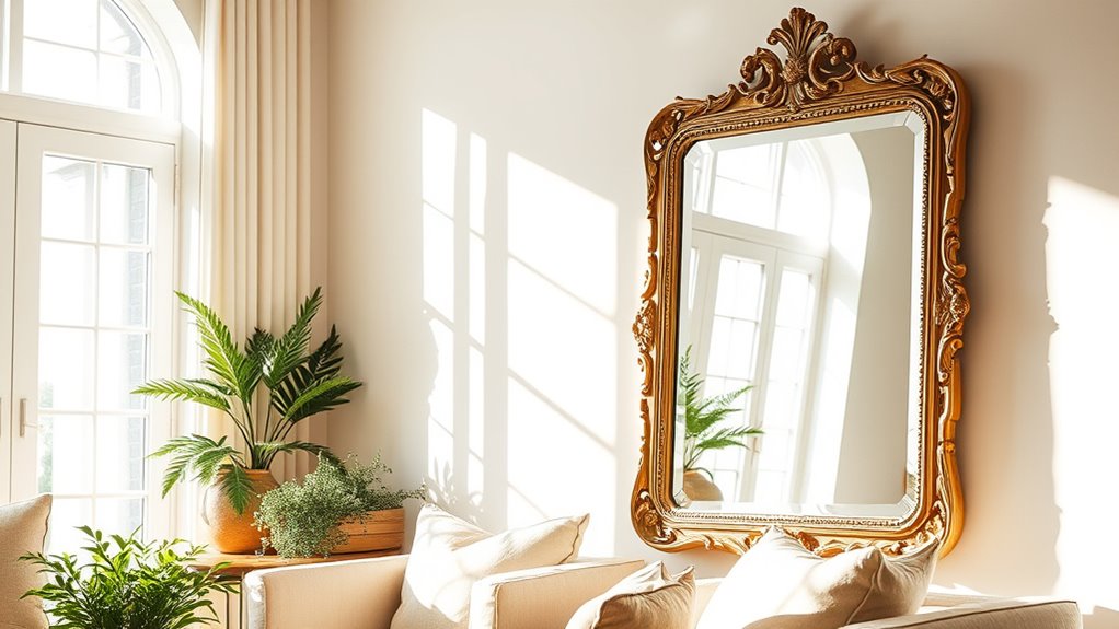 strategic mirror placement brightens