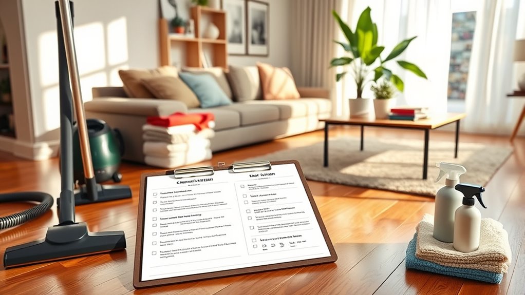 structured weekend cleaning plan