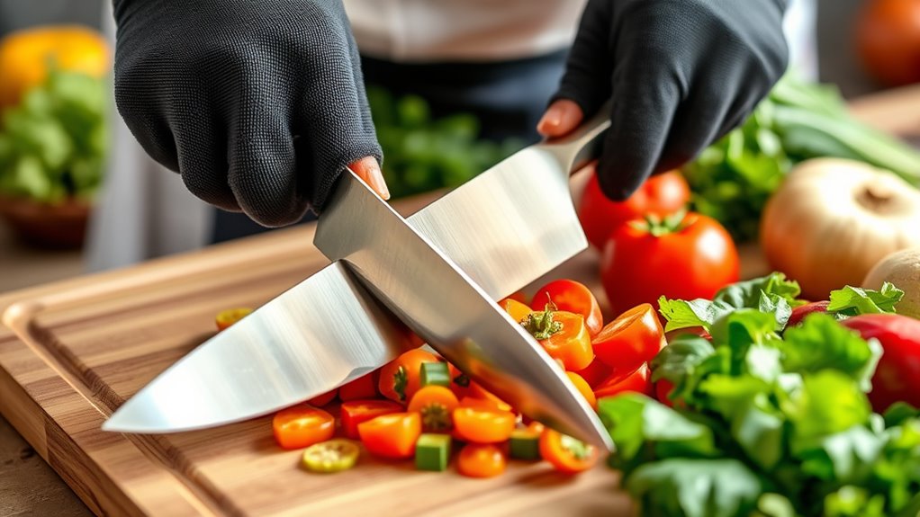 use sharp safe knives