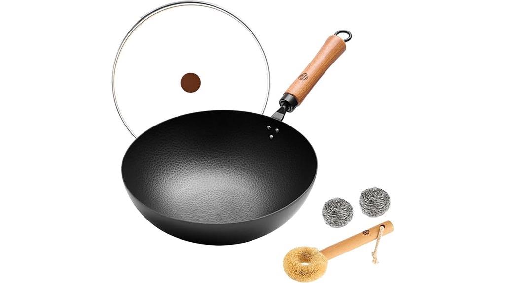 11 inch carbon steel wok