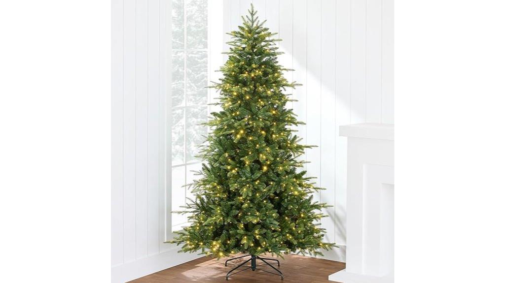 12ft pre lit realistic tree