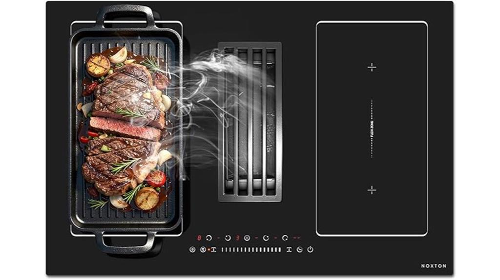 30 inch induction cooktop with downdraft