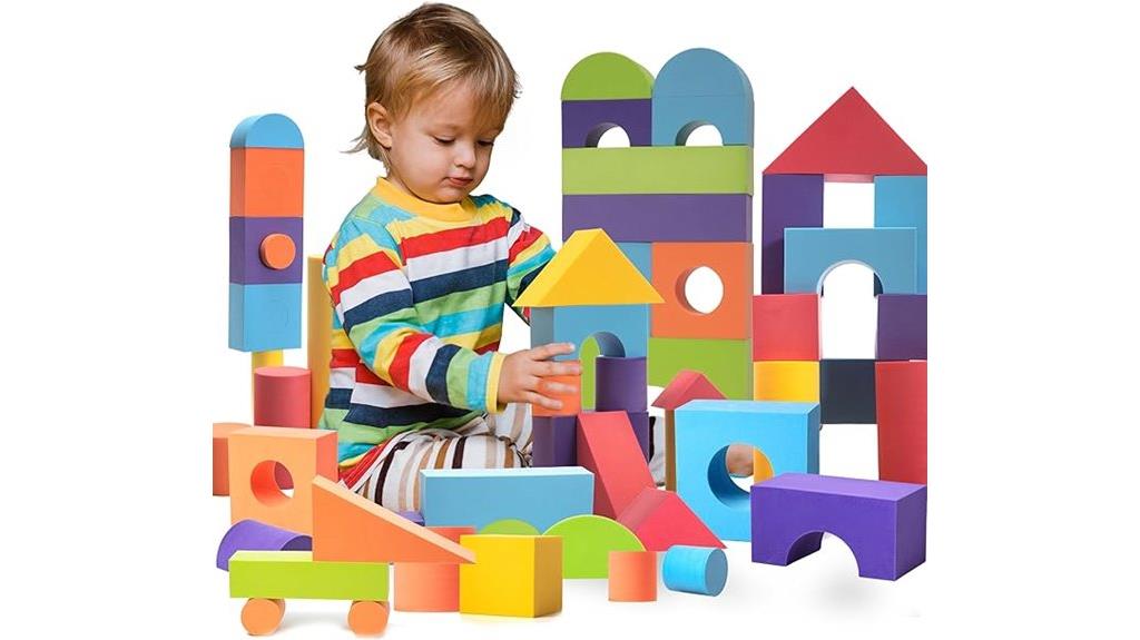 34 large toddler foam blocks