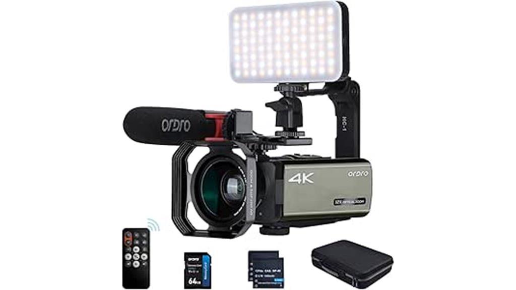 4k camcorder with 64gb
