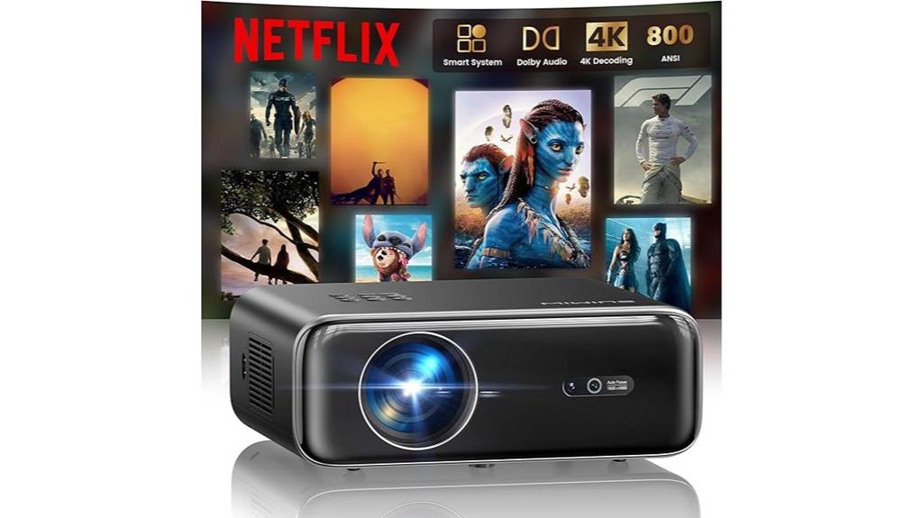 4k wifi bluetooth projector