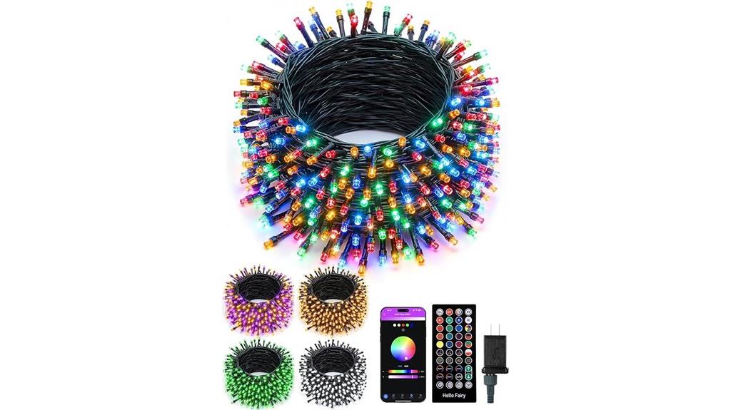 82ft rgb christmas lights