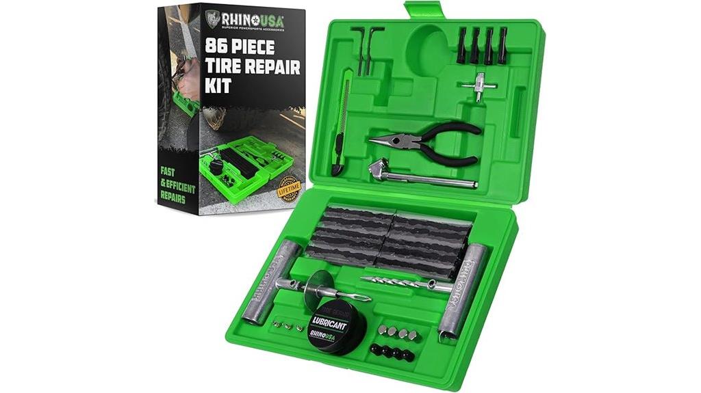 86 piece tire repair kit