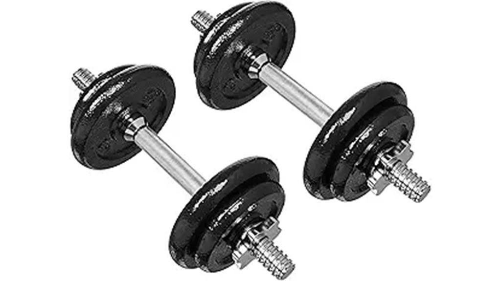 adjustable 38 pound hand weights