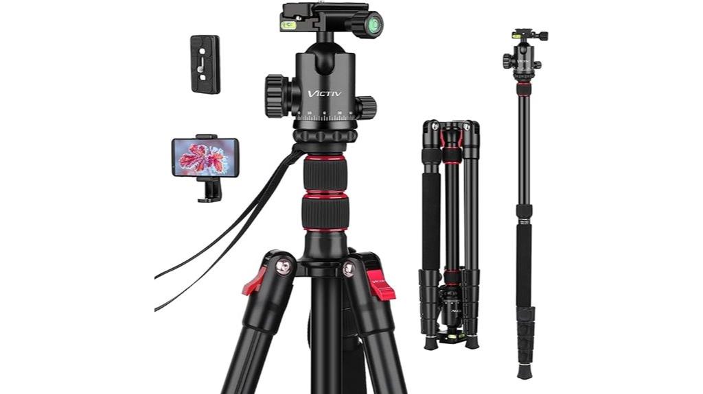 adjustable 81 inch aluminum tripod