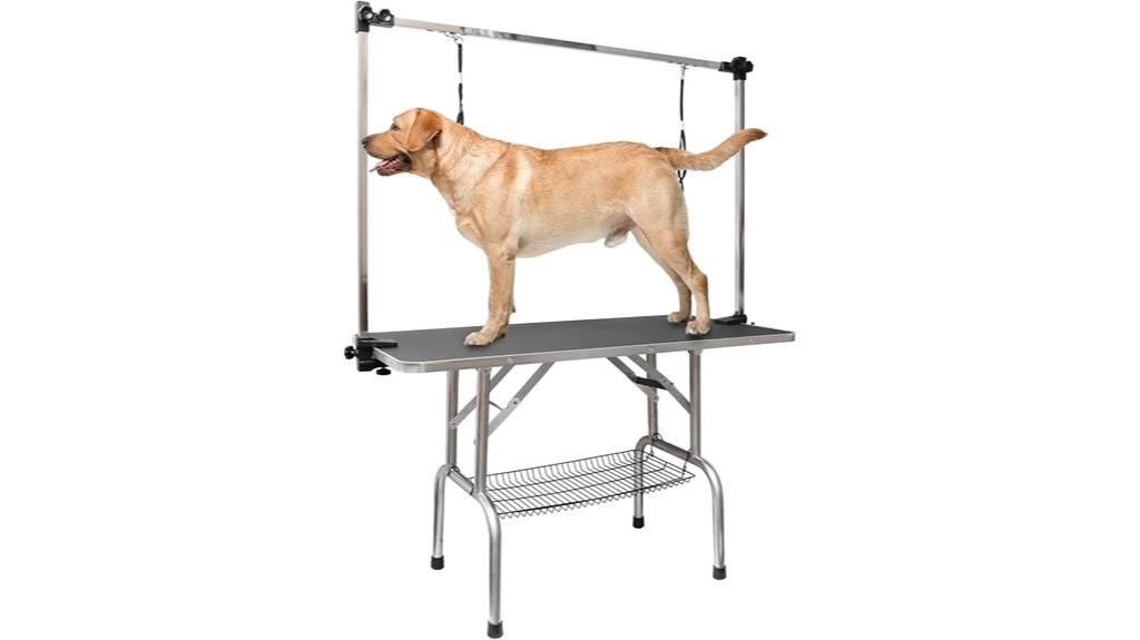adjustable dog grooming table