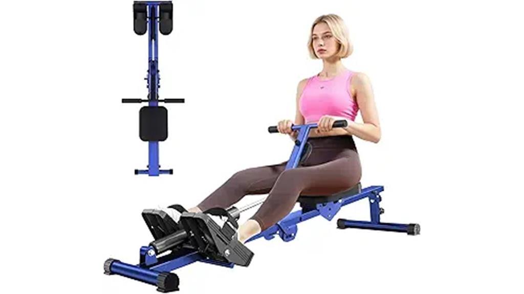 adjustable resistance home rowing