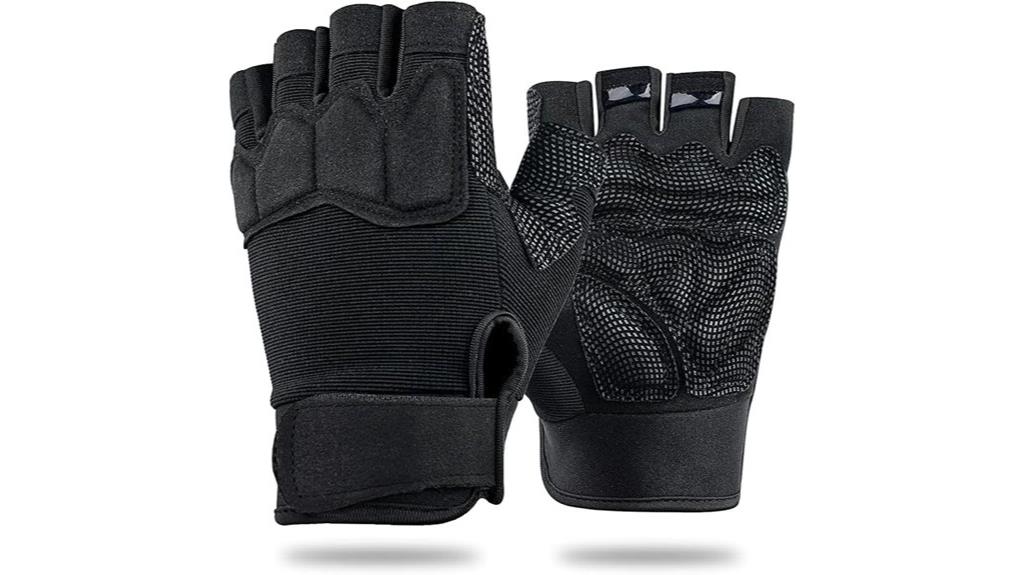 airsoft fingerless shooting gloves