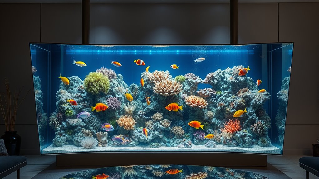 aquarium size clarity design