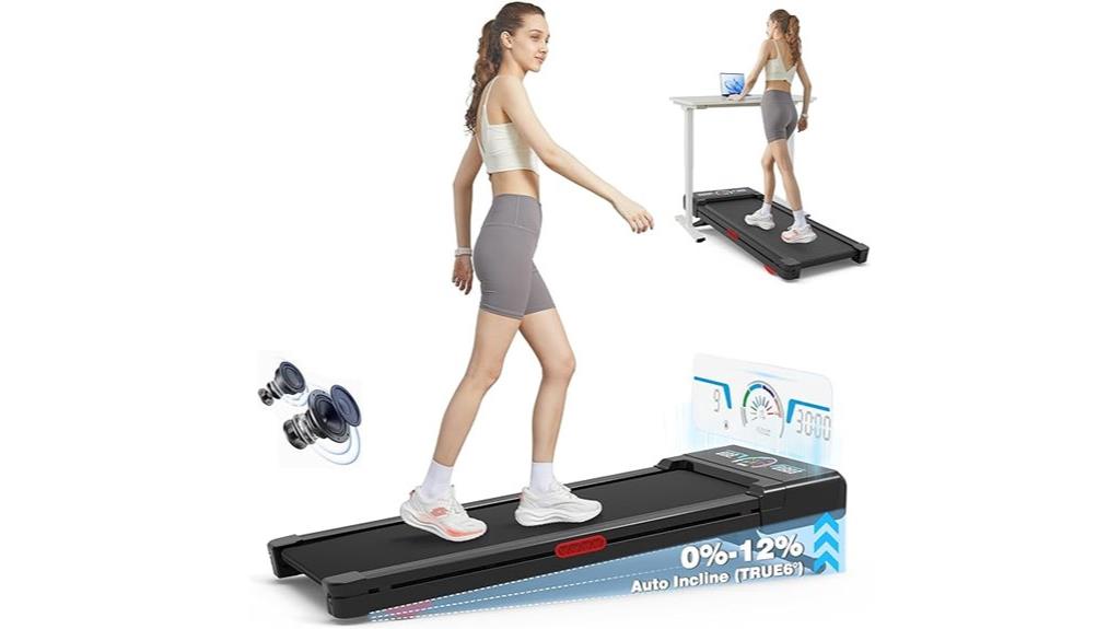 auto incline rgb walking treadmill