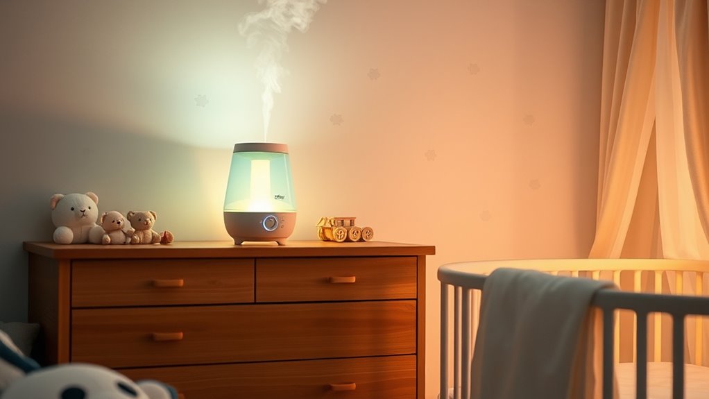 baby room humidifier lights