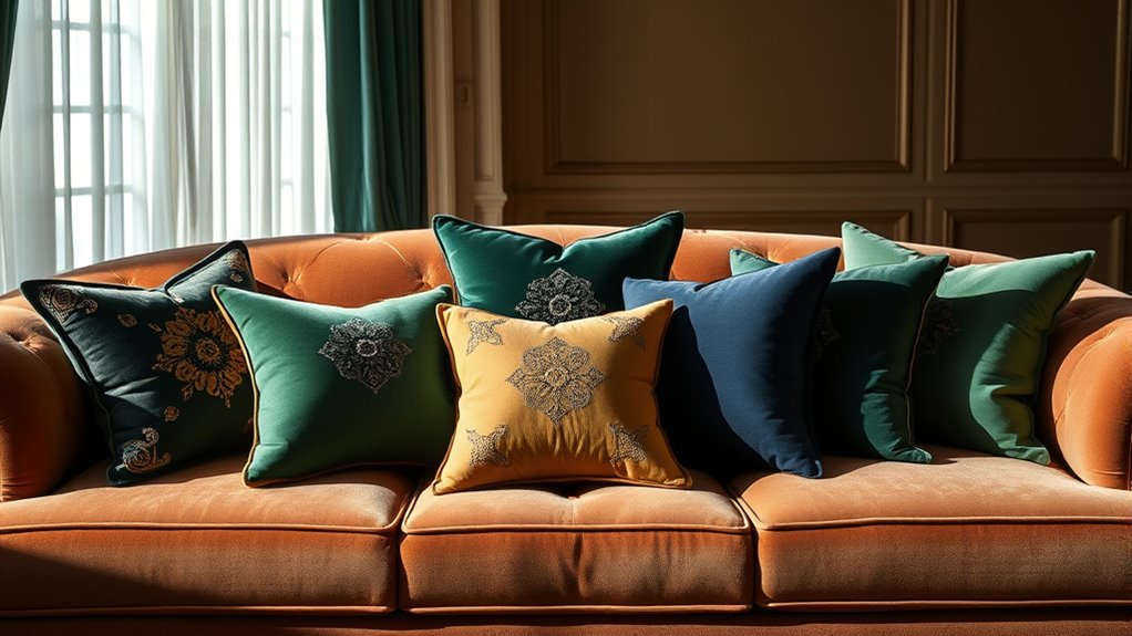 balanced cushions create stylish harmony