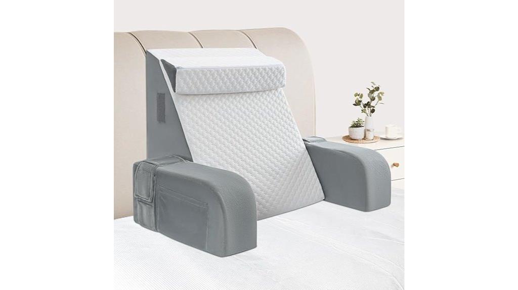 bed sitting backrest pillow