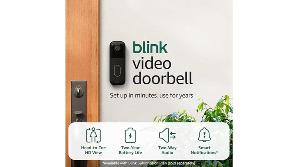black blink video doorbell