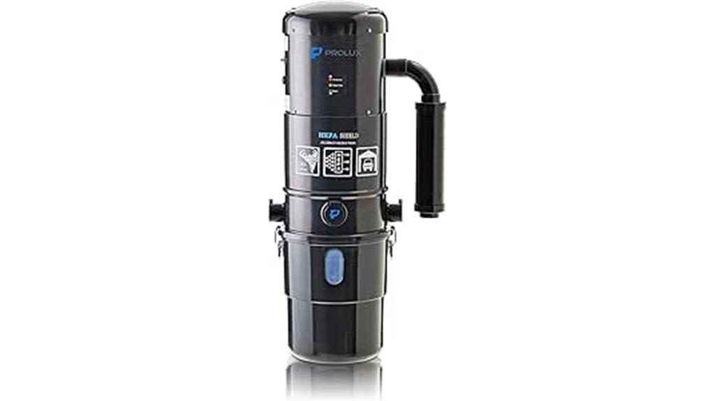 black central vacuum power unit