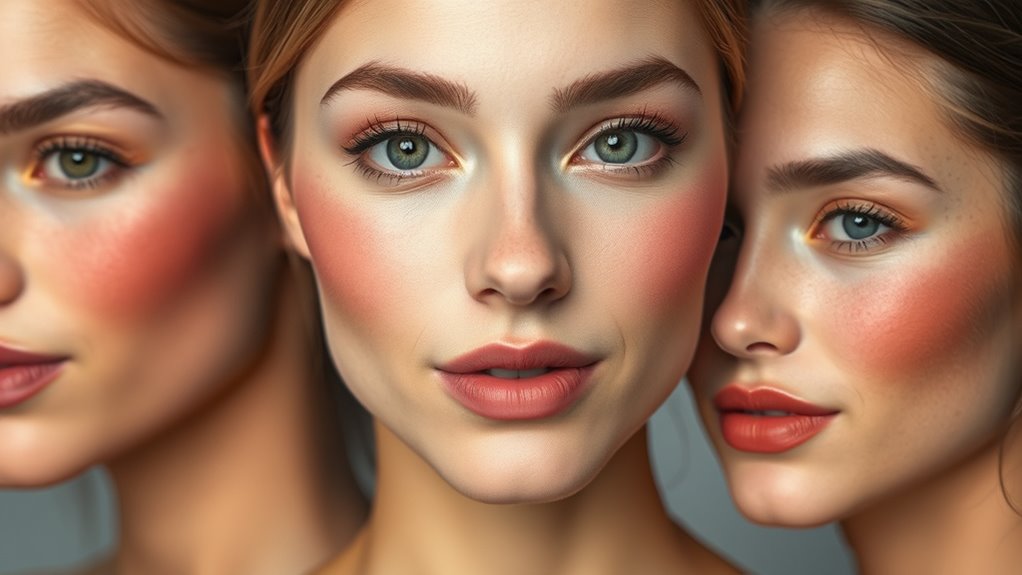 blush placement color blending