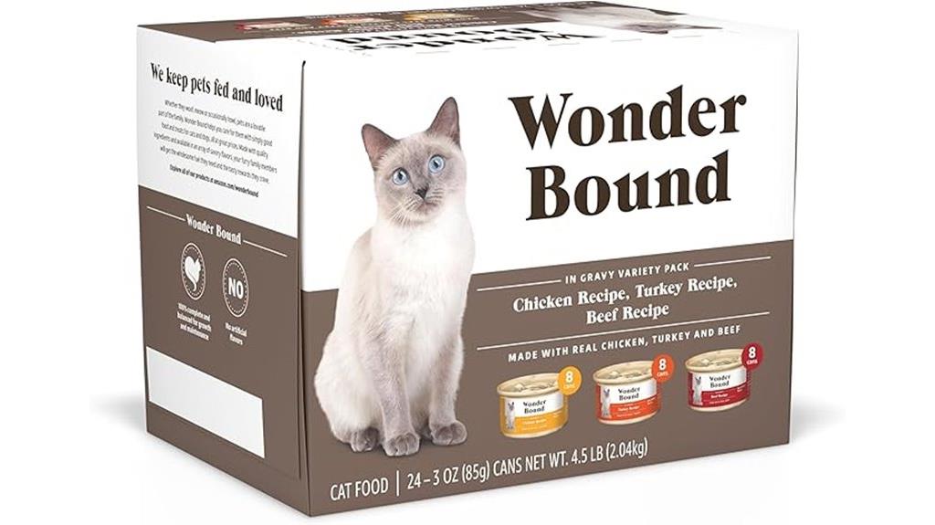 bulk pack of gourmet cat food
